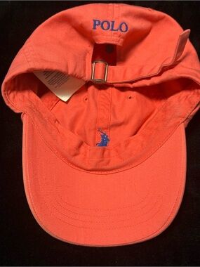Polo by Ralph Lauren Coral-Pink Adjustable Baseball Cap